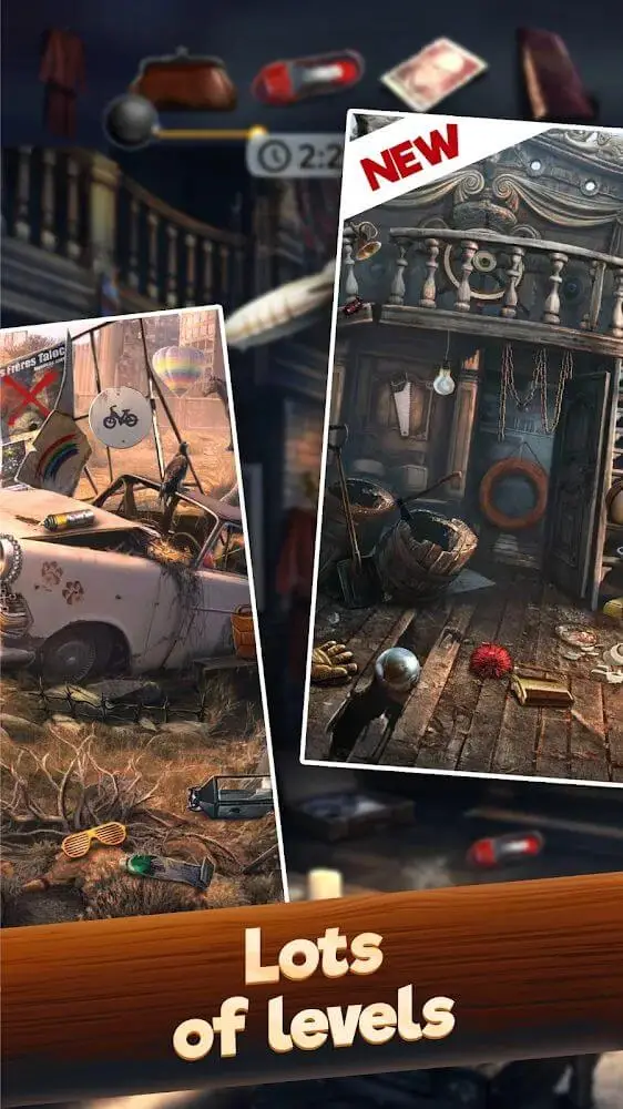 Screenshot of the Hidden Objects: Find Items app