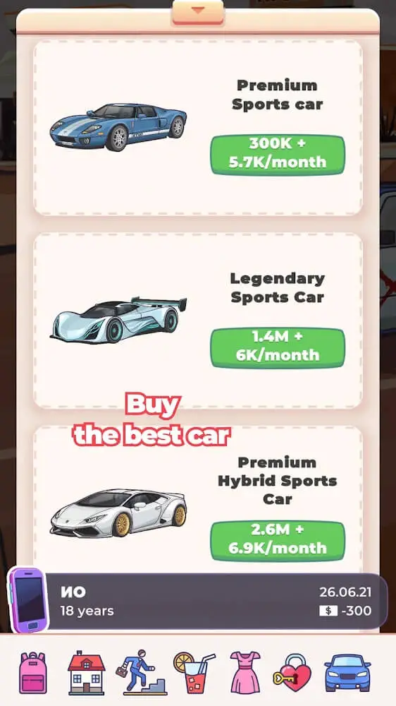 Screenshot of the Hollywood Celebrity Story app