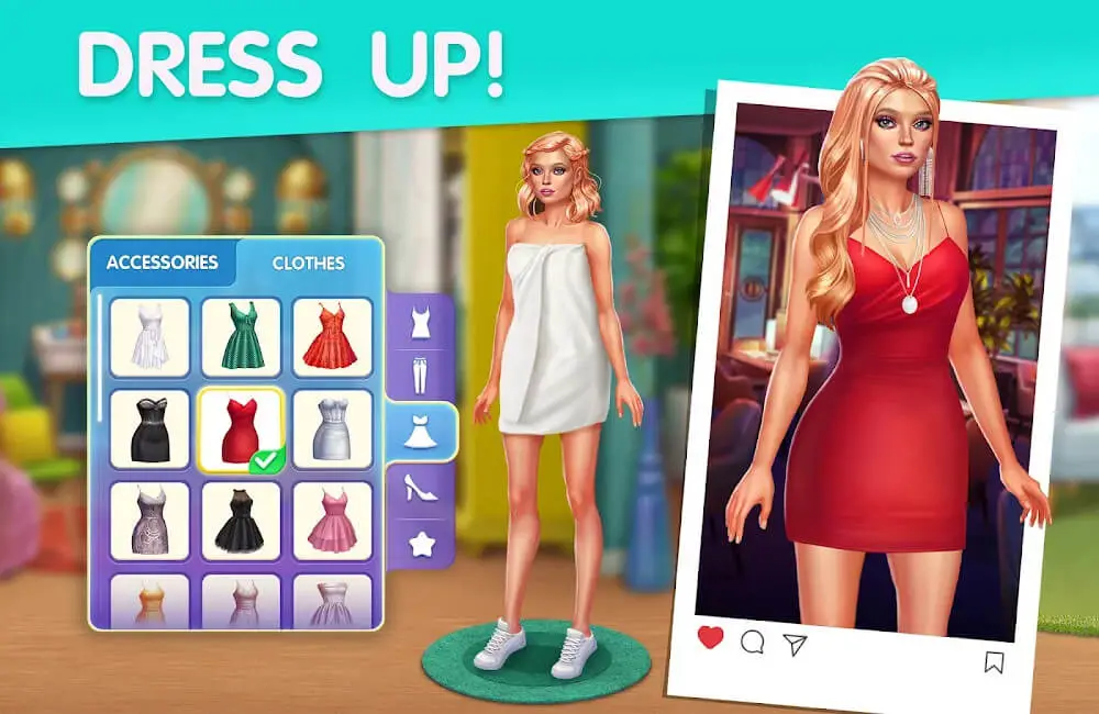 Screenshot of the Hollywood Legends: Makeover game