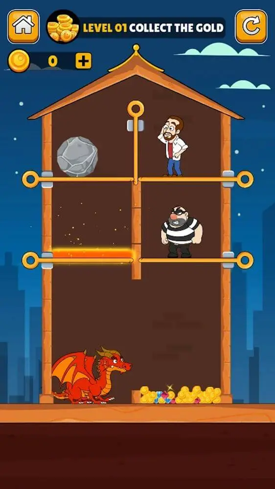 Screenshot of the Home Pin - How To Loot? app