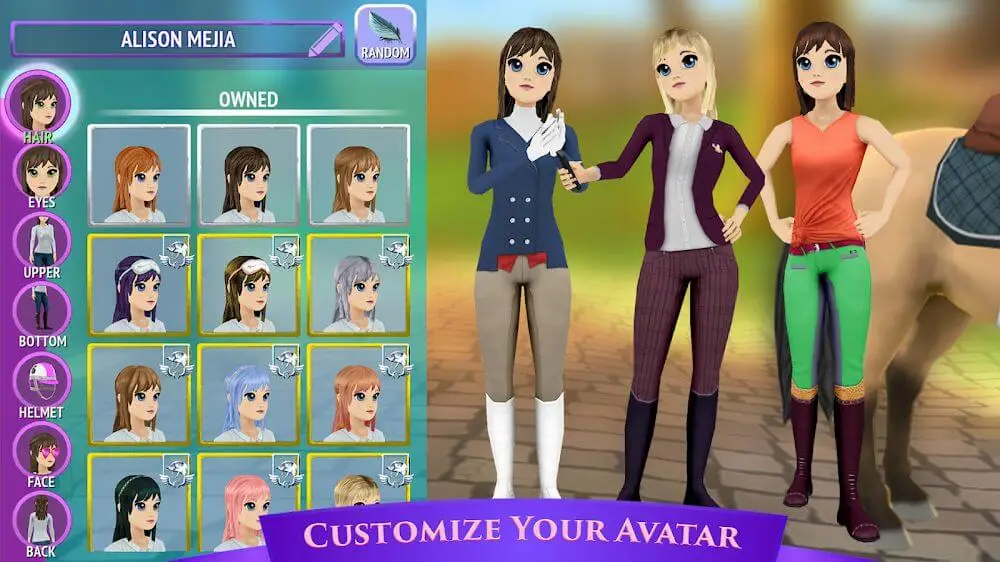 Screenshot of the Horse Riding Tales game