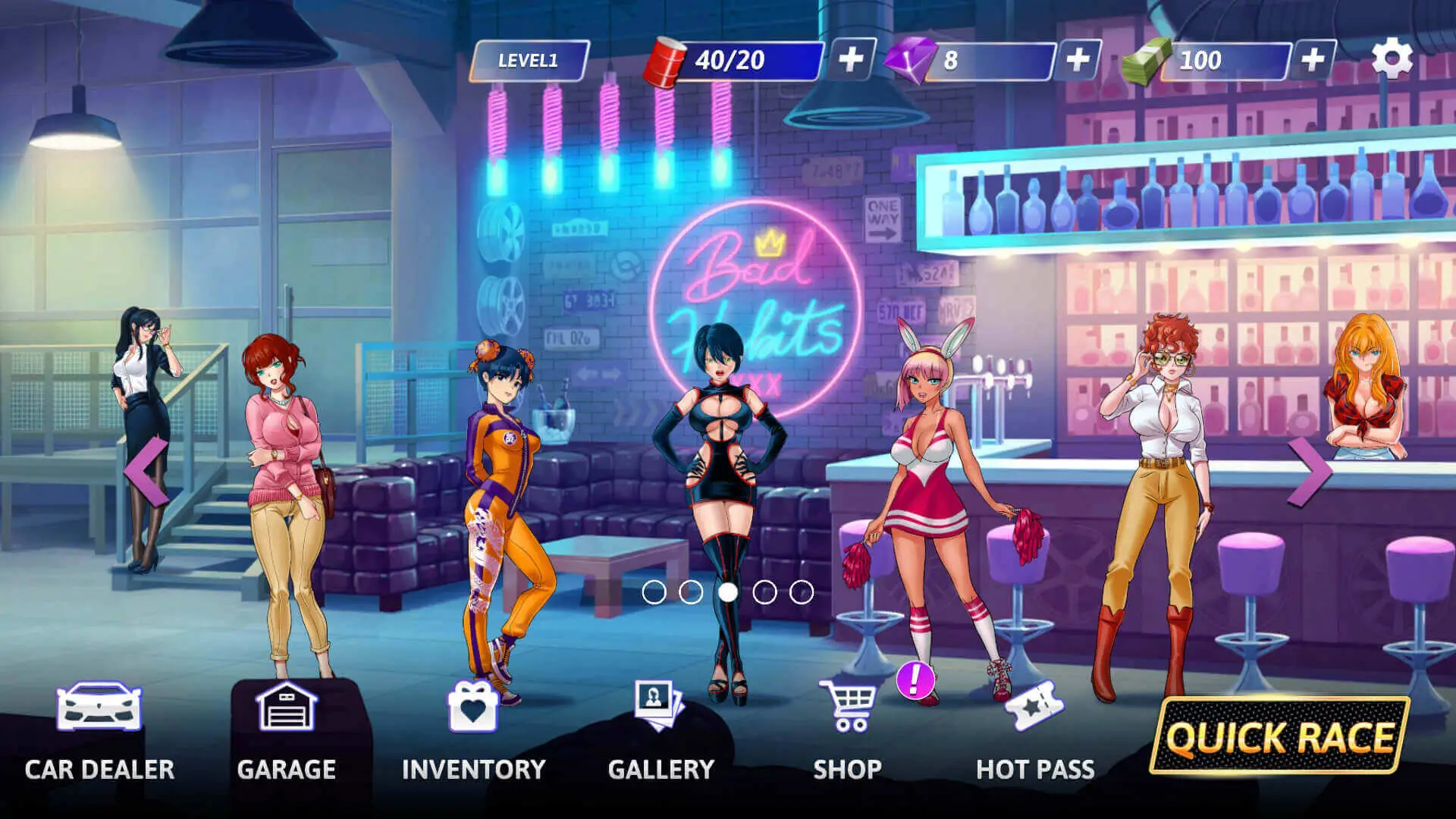 Screenshot of the Hot Engines game