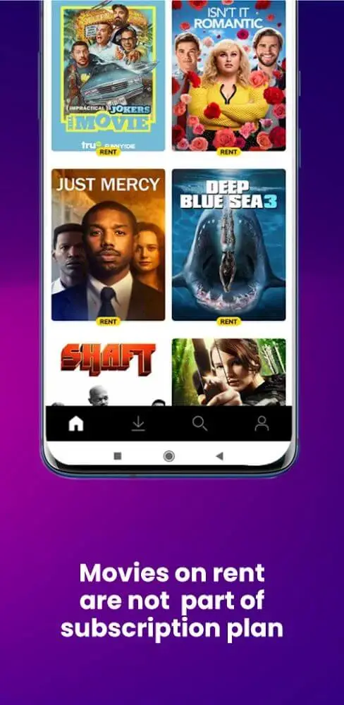 Screenshot of the Hungama Play app