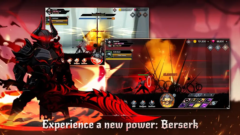 Screenshot of the IDLE Berserker game