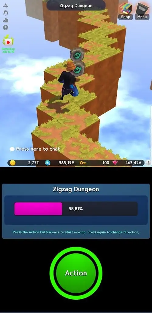 Screenshot of the INFINITE KNIGHT: 3D IDLE RPG app