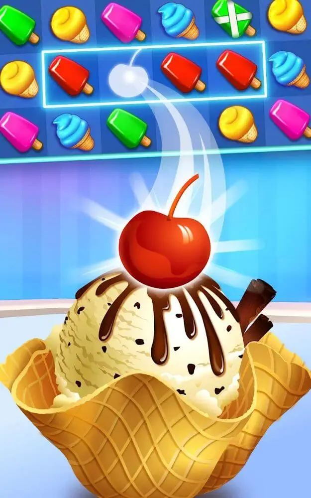 Screenshot of the Ice Cream Paradise app