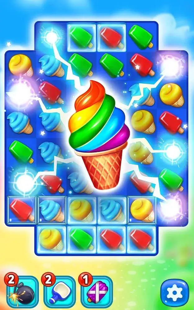 Screenshot of the Ice Cream Paradise app