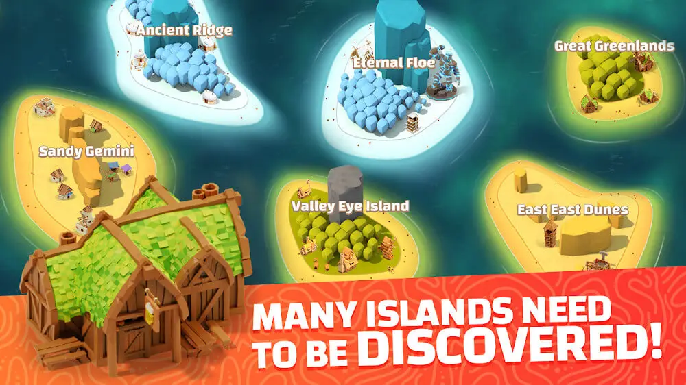 Screenshot of the Idle Islands Empire game
