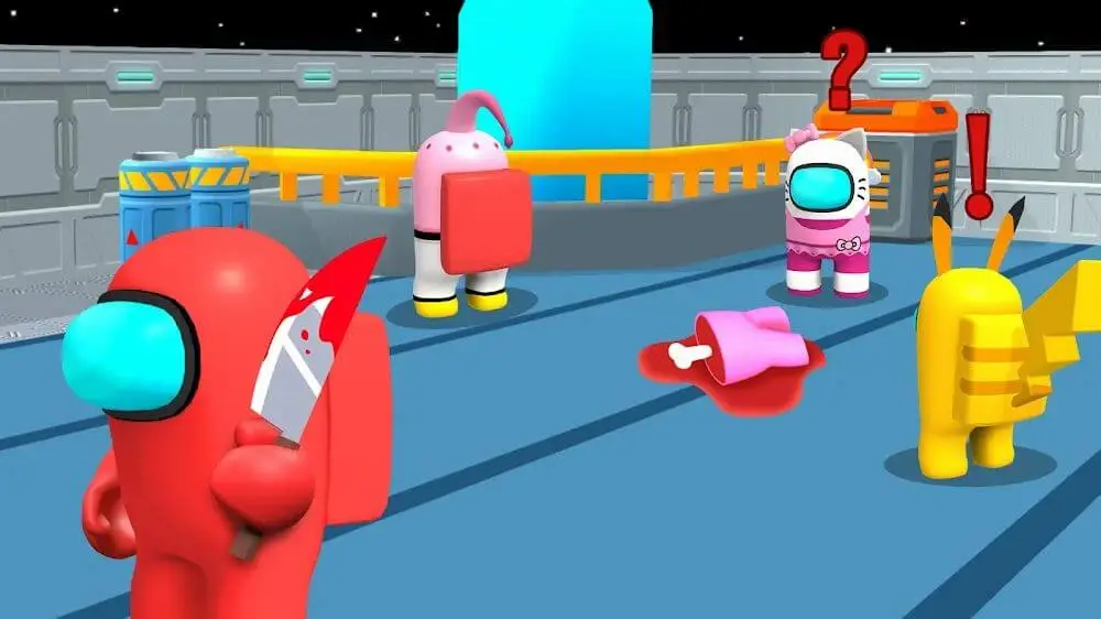 Screenshot of the Impostor vs Crewmate game