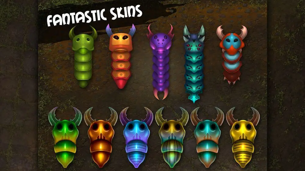 Screenshot of the Insatiable IO Snakes game