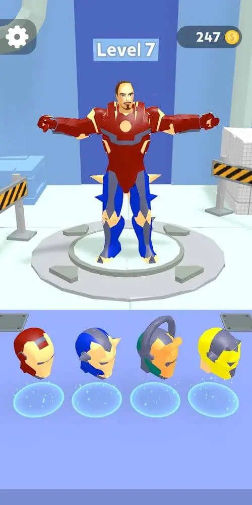 Screenshot of the Iron Suit: Superhero Simulator app