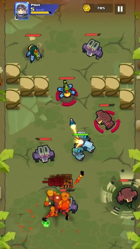Screenshot of the Iron Wars app