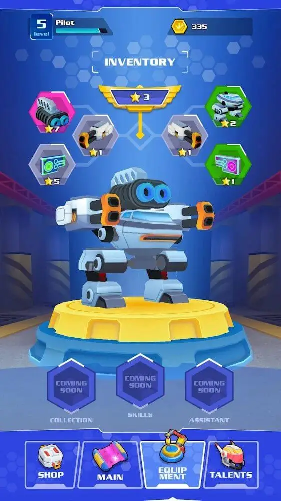 Screenshot of the Iron Wars app