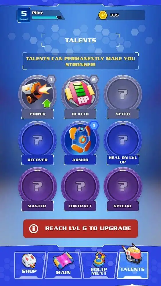 Screenshot of the Iron Wars app