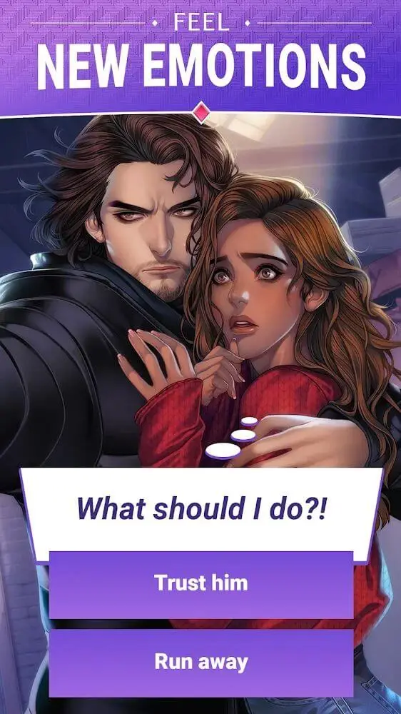 Screenshot of the Is it Love? Stories app