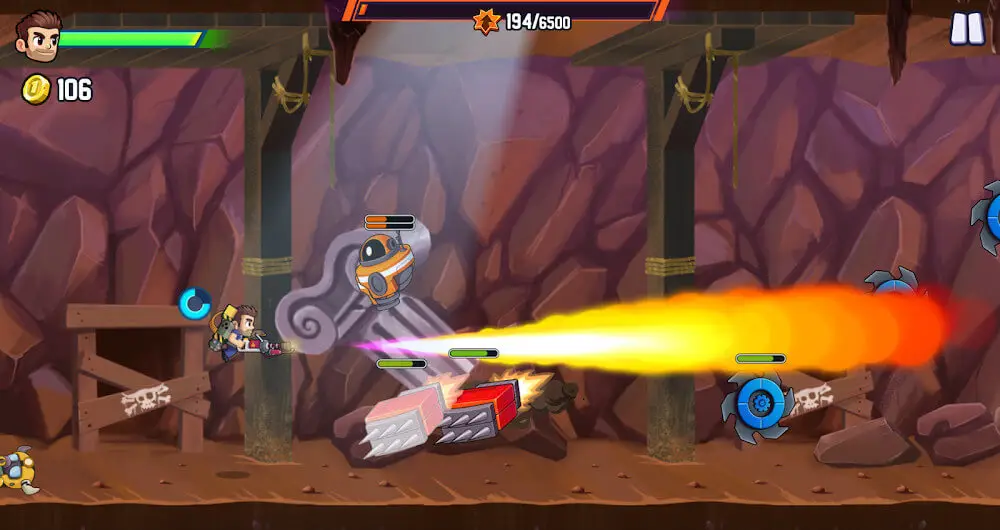Screenshot of the Jetpack Joyride 2 game
