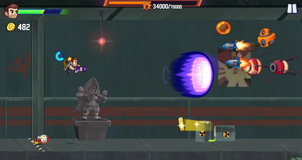 Screenshot of the Jetpack Joyride 2 game