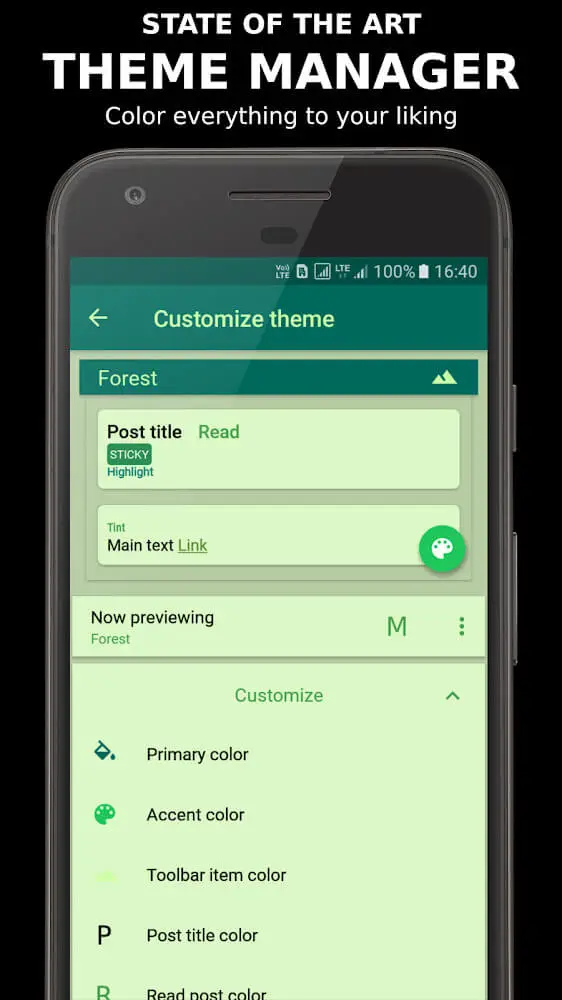 Screenshot of the Joey for Reddit app