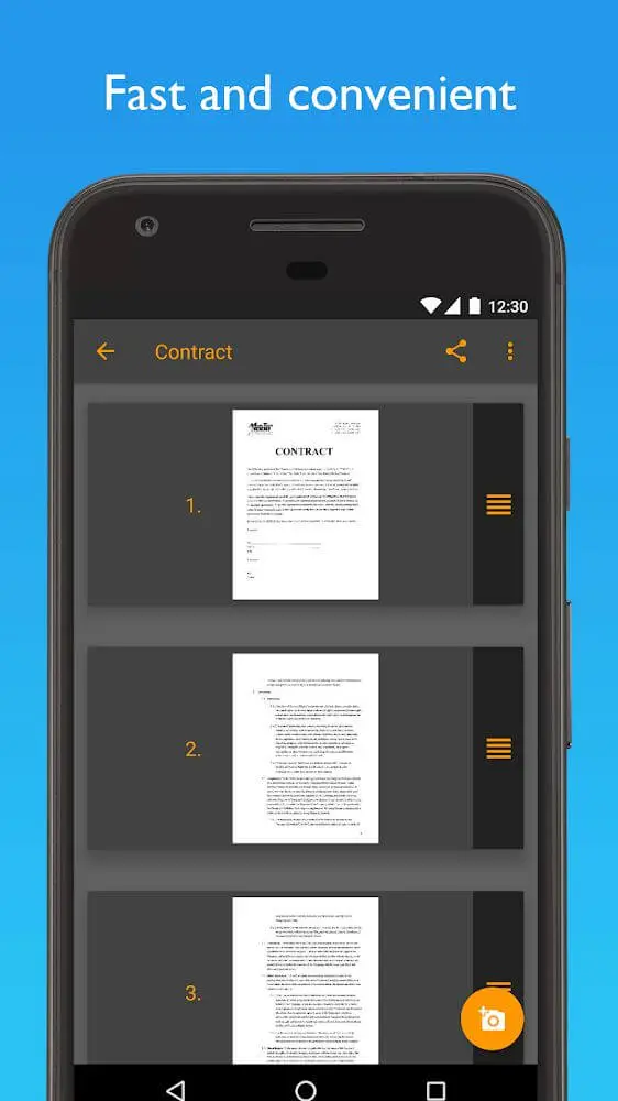 Screenshot of the JotNot Pro - PDF Scanner app
