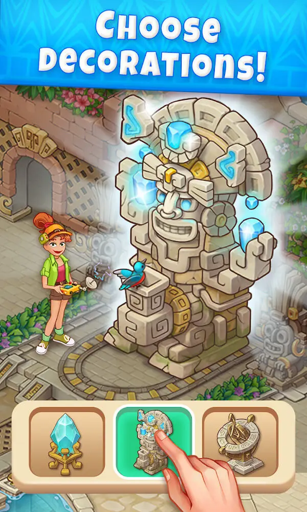 Screenshot of the JungleMix Match-3 app