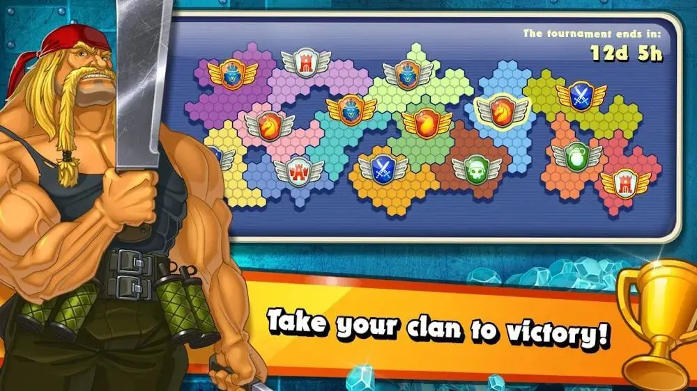 Screenshot of the Jungle Heat: War of Clans game