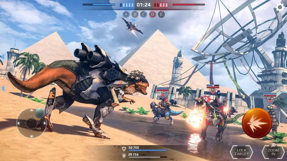 Screenshot of the Jurassic Monster World game