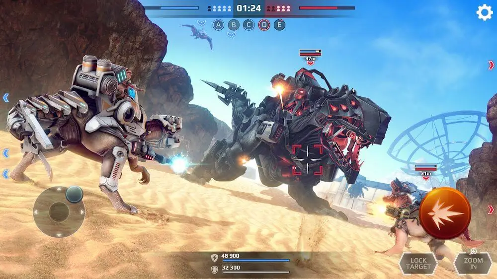 Screenshot of the Jurassic Monster World game
