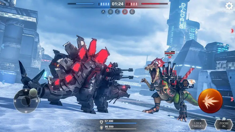 Screenshot of the Jurassic Monster World game