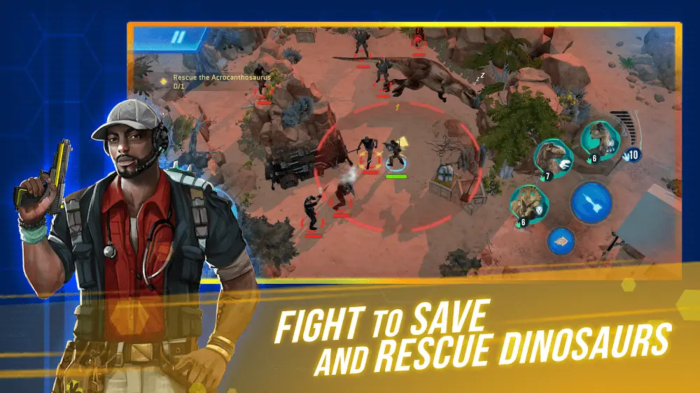 Screenshot of the Jurassic World Primal Ops game