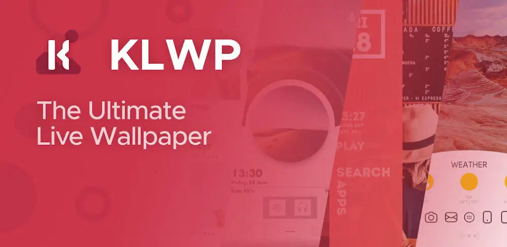 Screenshot of the KLWP Live Wallpaper Pro app