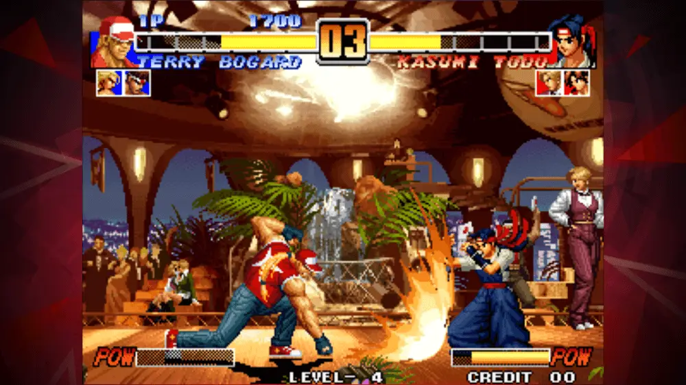 Screenshot of the KOF 96 ACA NEOGEO game