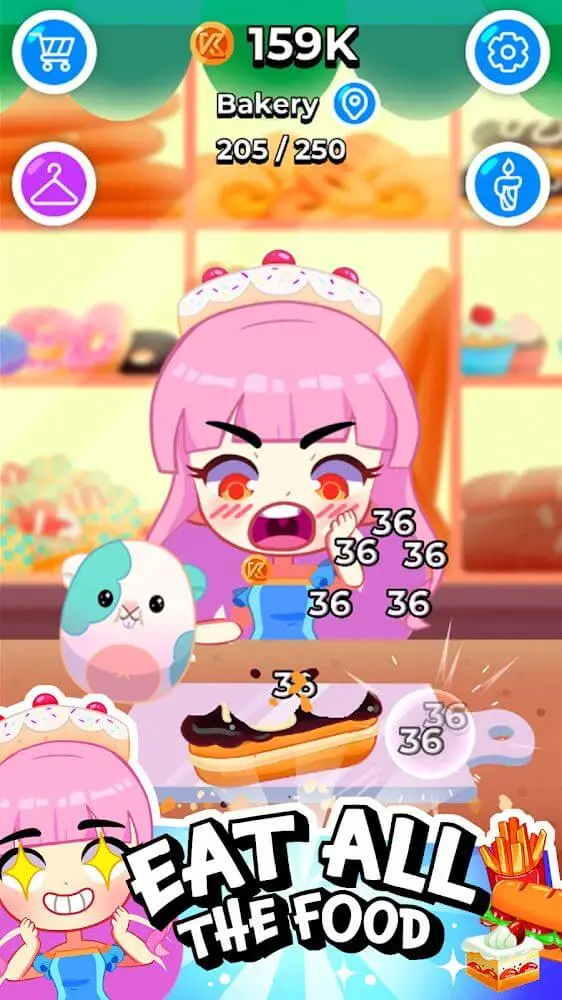 Screenshot of the KREW EATS app