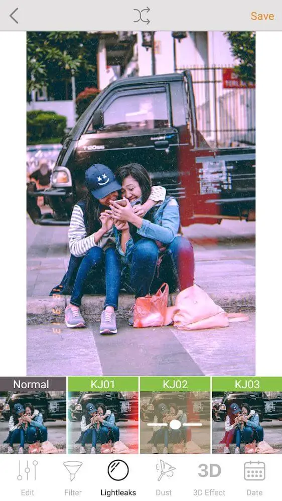 Screenshot of the KUNI Cam app