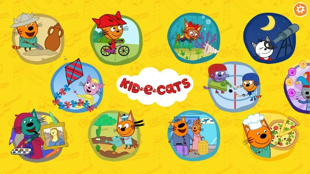 Screenshot of the Kid-E-Cats. Educational Games game