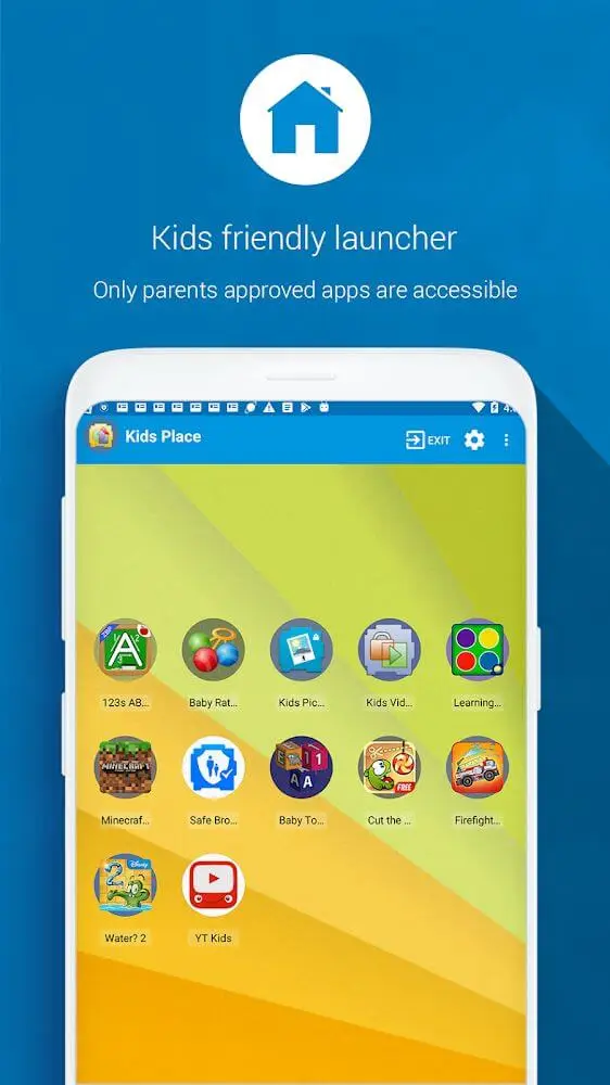 Screenshot of the Kids Place Parental Controls app
