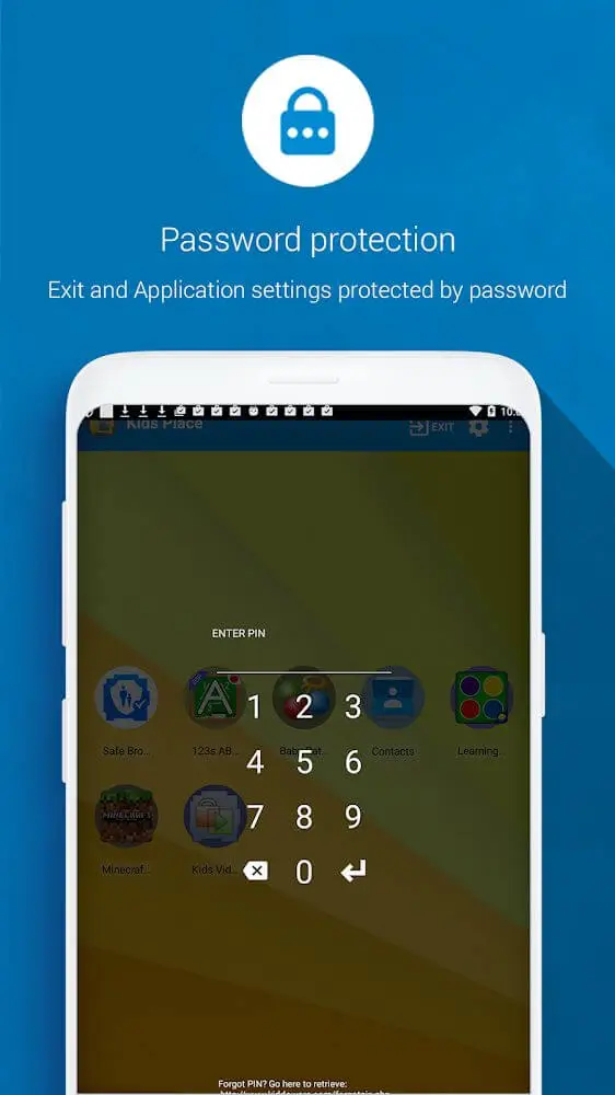 Screenshot of the Kids Place Parental Controls app