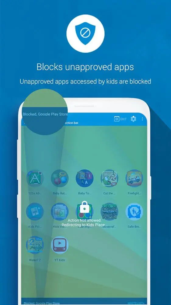 Screenshot of the Kids Place Parental Controls app