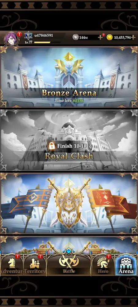 Screenshot of the Knight Legends - Idle Wars app