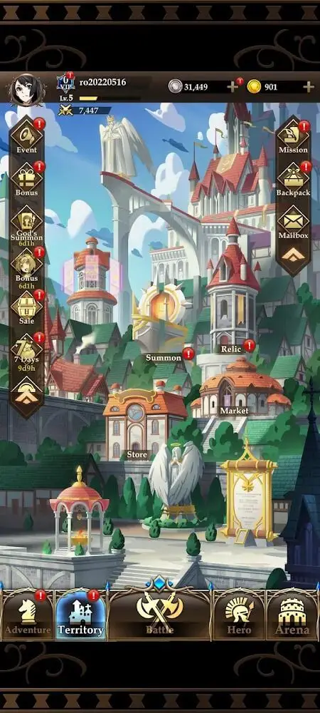Screenshot of the Knight Legends - Idle Wars app