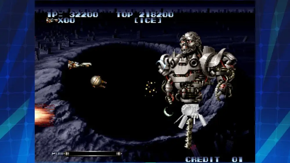 Screenshot of the LAST RESORT ACA NEOGEO game