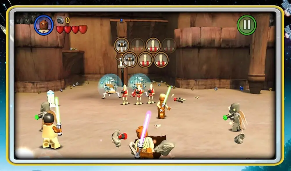 Screenshot of the LEGO Star Wars: TCS game