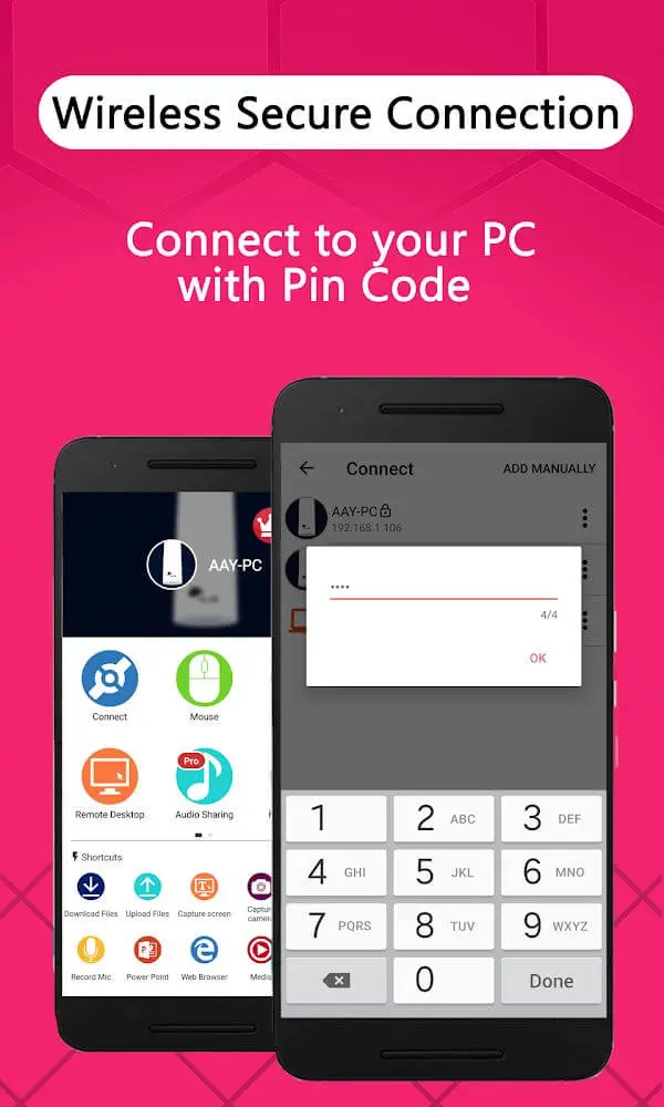 Screenshot of the Lazy Mouse Pro app