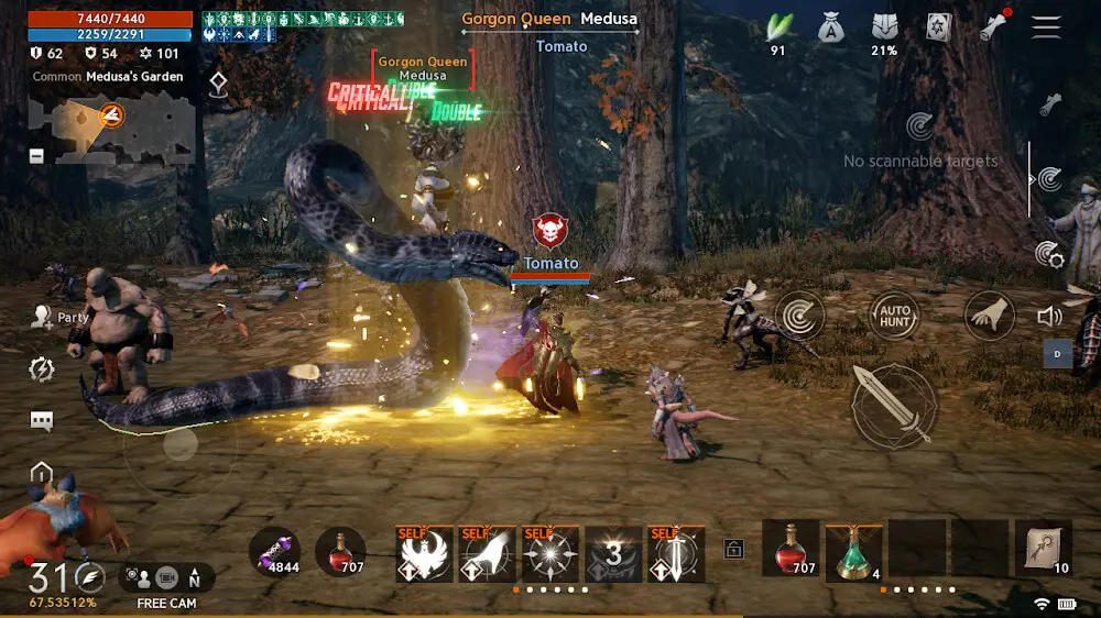 Screenshot of the Lineage2M game