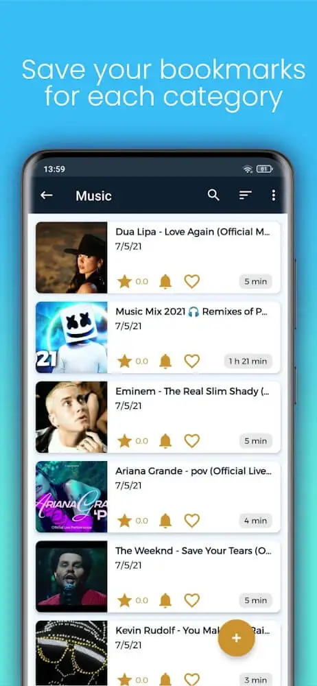 Screenshot of the LinkStore app