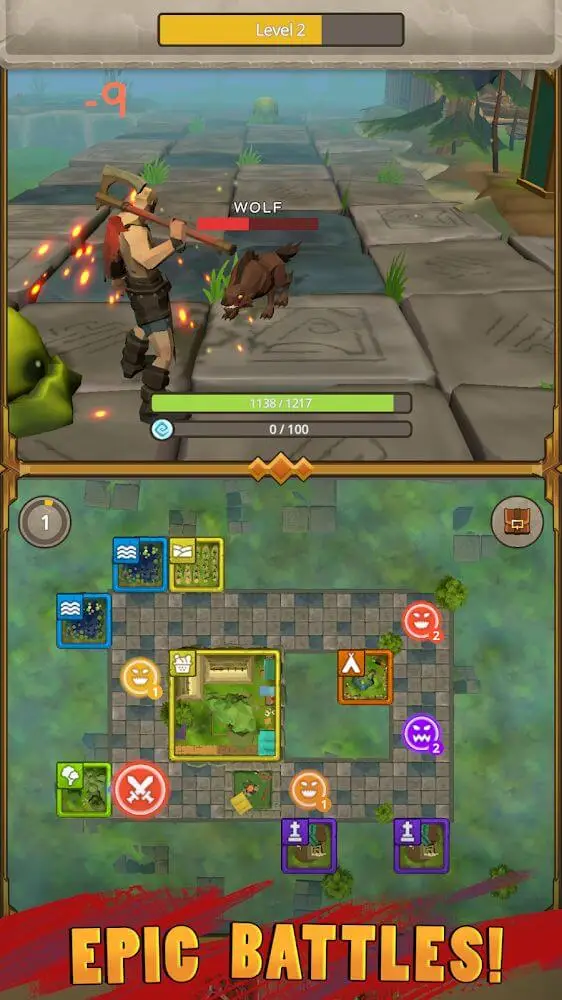 Screenshot of the Loop Viking - Idle Hero app