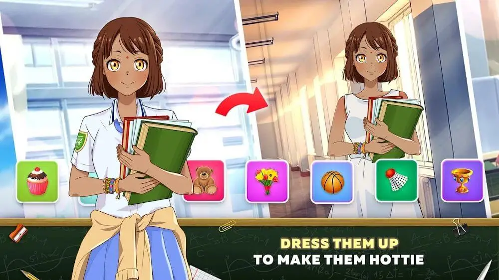 Screenshot of the Love Academy game