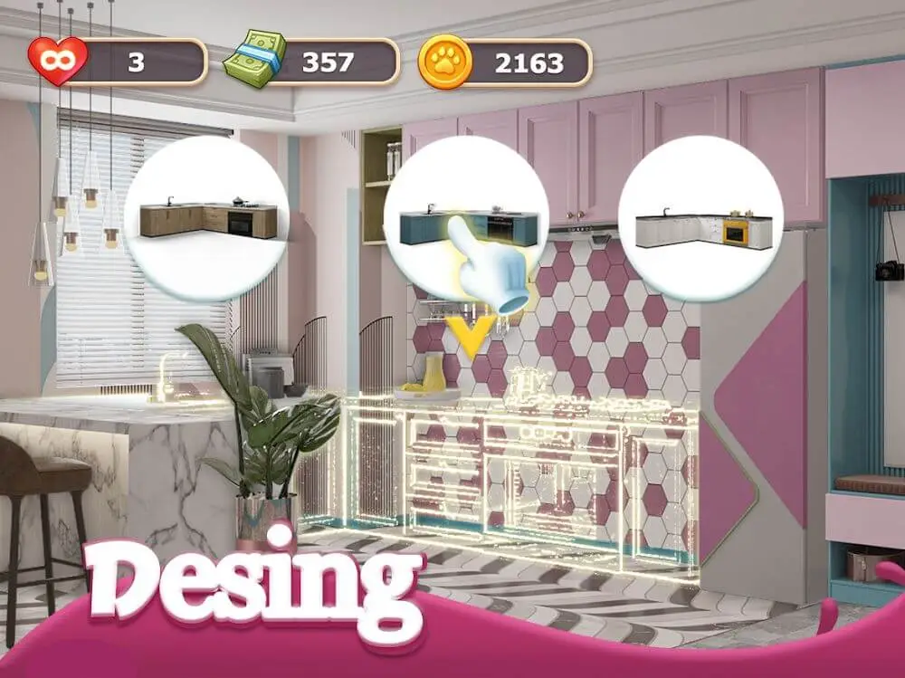 Screenshot of the Love Design - Home Makeover game