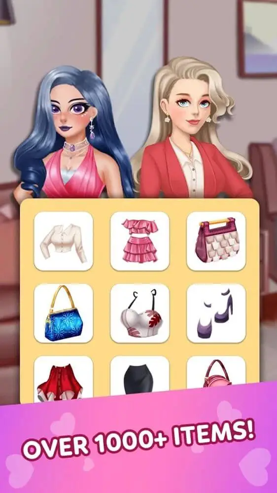 Screenshot of the Love Stories : Fantasy Fashion app
