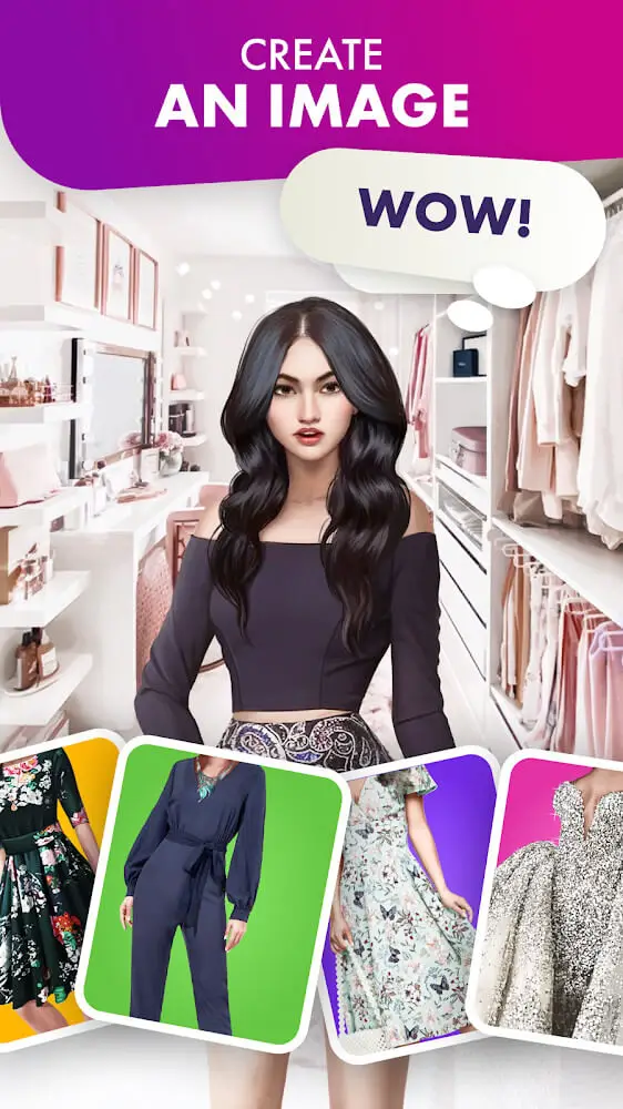 Screenshot of the Love Story Game app