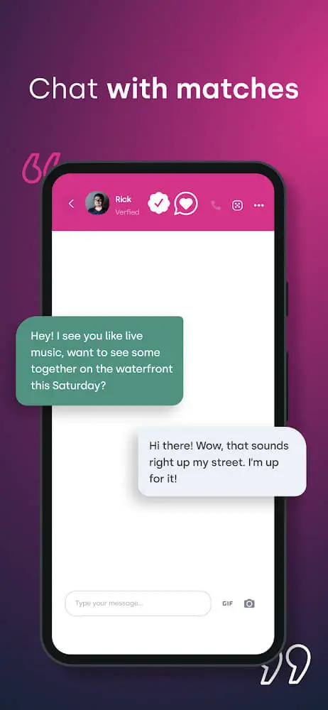 Screenshot of the Lovely - Meet and Date Locals app